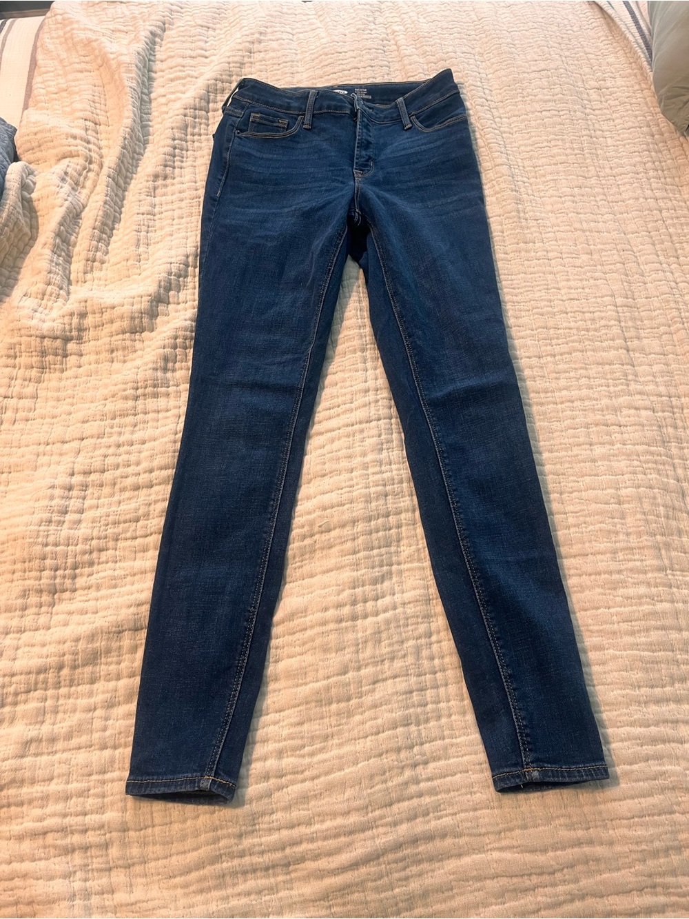 Old Navy Women's Dark Blue Skinny Jeans 4 long